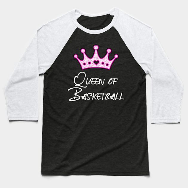 Queen of Basketball Baseball T-Shirt by Jabinga